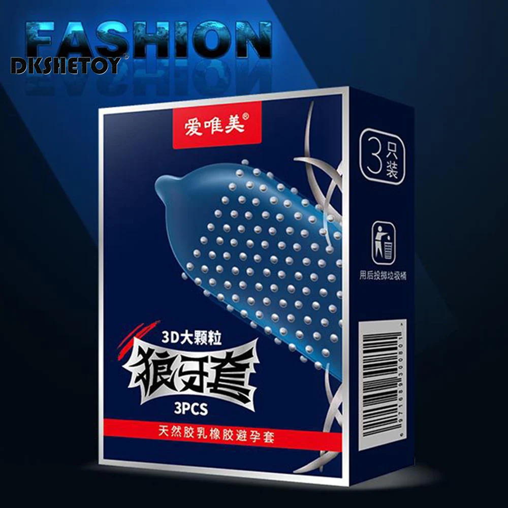 sex delay Condoms for mens 18+ Big Dots Condoms with Spike Thailand Natural Latex Rubber Penis Sleeve Sex Toys Contraceptives