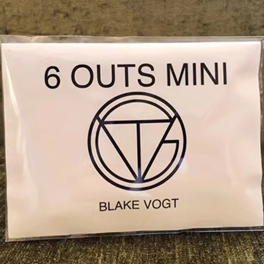 Six Outs Mini by Blake Vogt (Gimmicks and Online Instructions) Prediction Magic Tricks Mentalism Illusions Close up Magic Magia