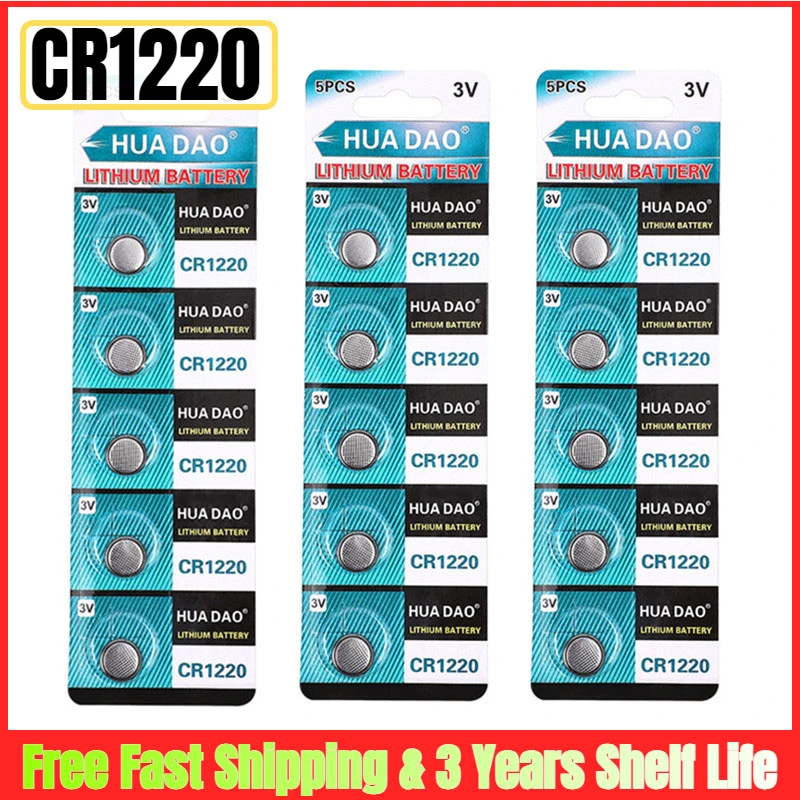 2-50PCS 3V CR1220 Button Coin Cell Battery for Watch Car Remote Key CR 1220 ECR1220 GPCR1220 5012LC 3V Lithium Batteies