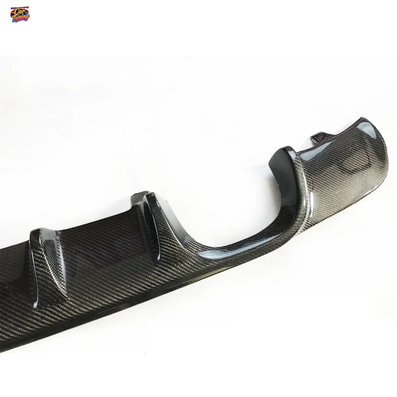 for BMW Real M3 Sedan 4 Door Only 2005-2011 E90 Carbon Fiber Rear Bumper Diffuser Splitter - view 5