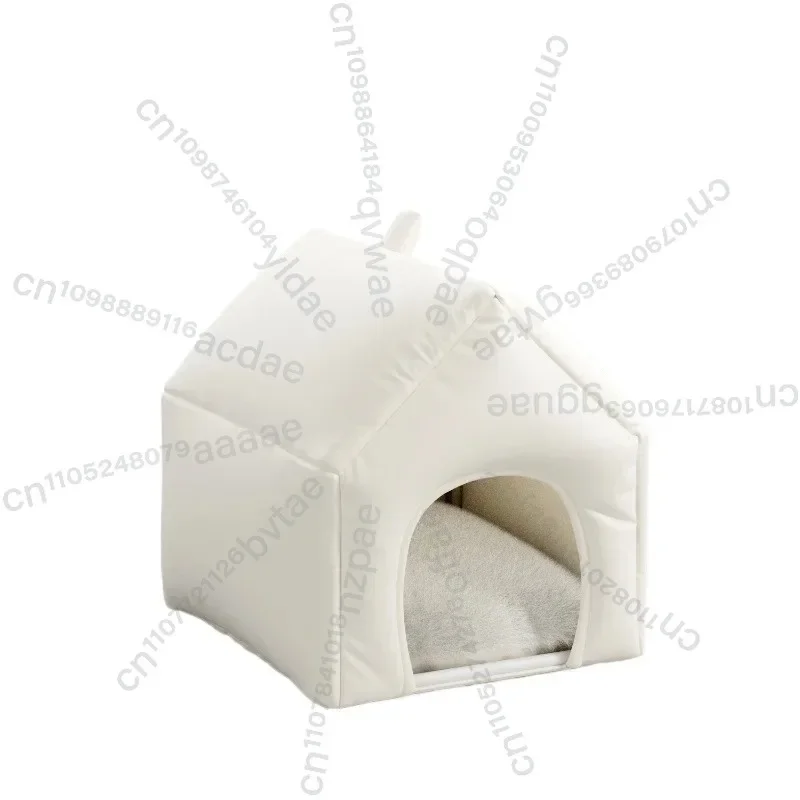Anti Collapse Dog House Winter Insulated Semi-Enclosed Safe Dog Kennel For Small Dogs And Cats