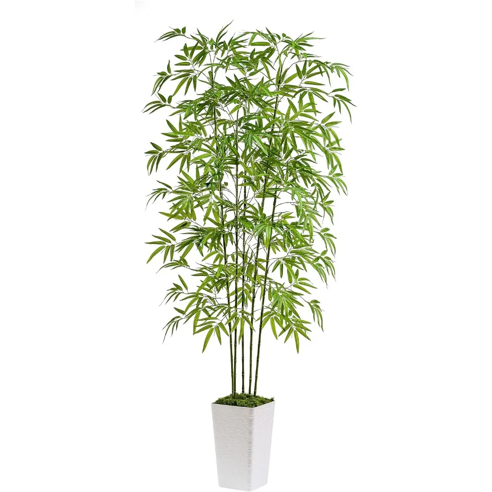 

Artificial Bamboo 6FT High Fake Plant White High Fake Bamboo 5T Fake Tree Silk Plant