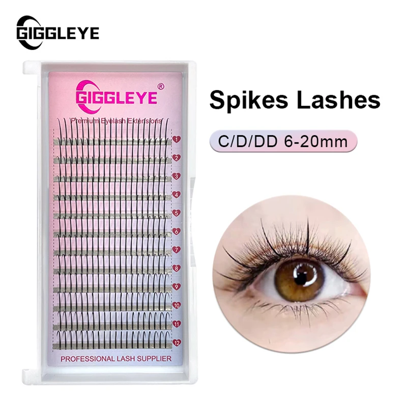 New Premade Fans Lashes 6-20Mm & Mix Length C D DD  A/M Shape Spike Eyelash Fluffy Individual Eyelashes Extension Supplie Makeup