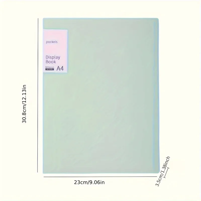 مجلد عرض المستندات - كتاب عرض A4 PP مع جيوب شفافة وواقيات أوراق شفافة 20/40