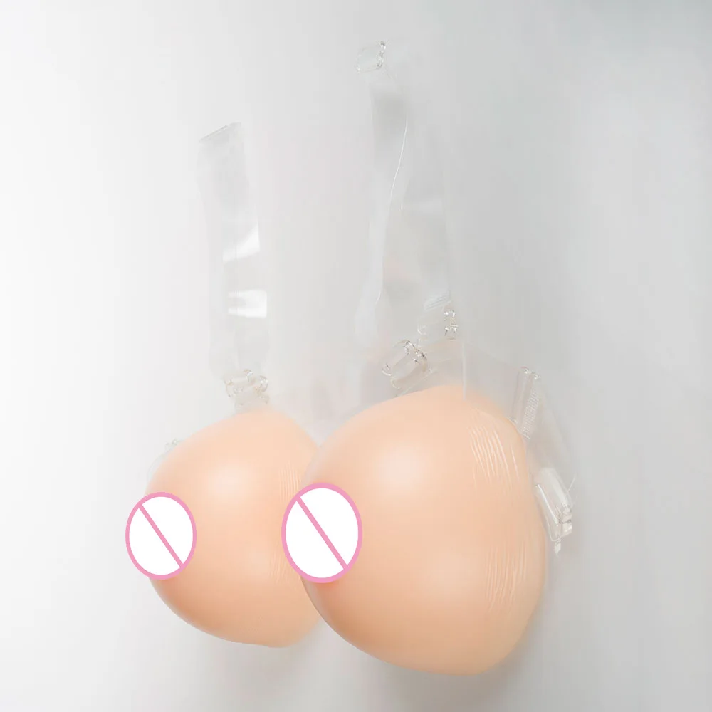 500-1400g Soft Natural Artificial Breast Forms Fake Silicone Boobs Shemale Breast Forming for Crossdresser Drag Queen