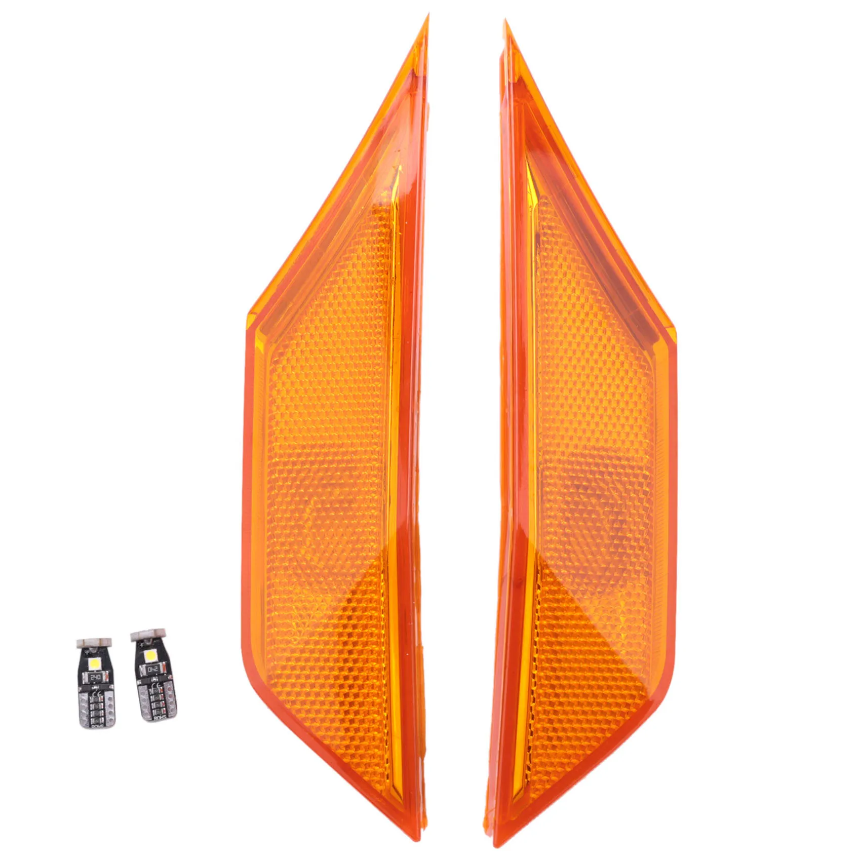 1Set of Side Marker Lamp Lens for 2016-Up 10Th Gen Honda Civic Sedan/Coupe/Hatchback(Orange)