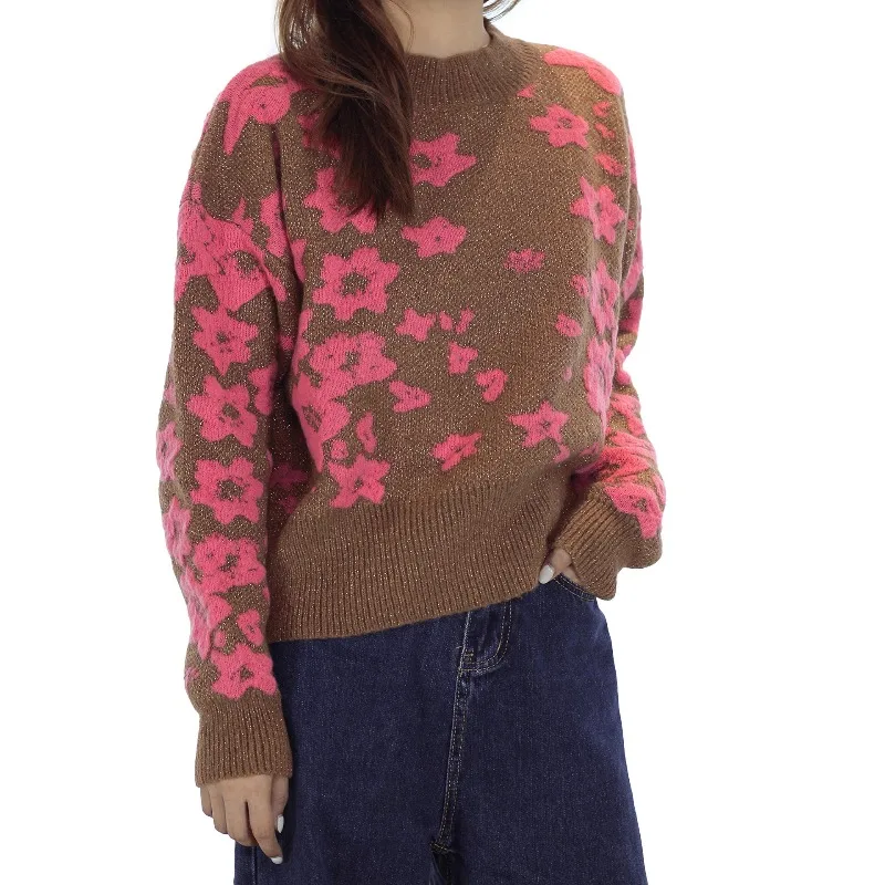 

Women's Knitted Sweater Jacquard Sweater Autumn and Winter Sweater Loose Knitted Women's Pullover