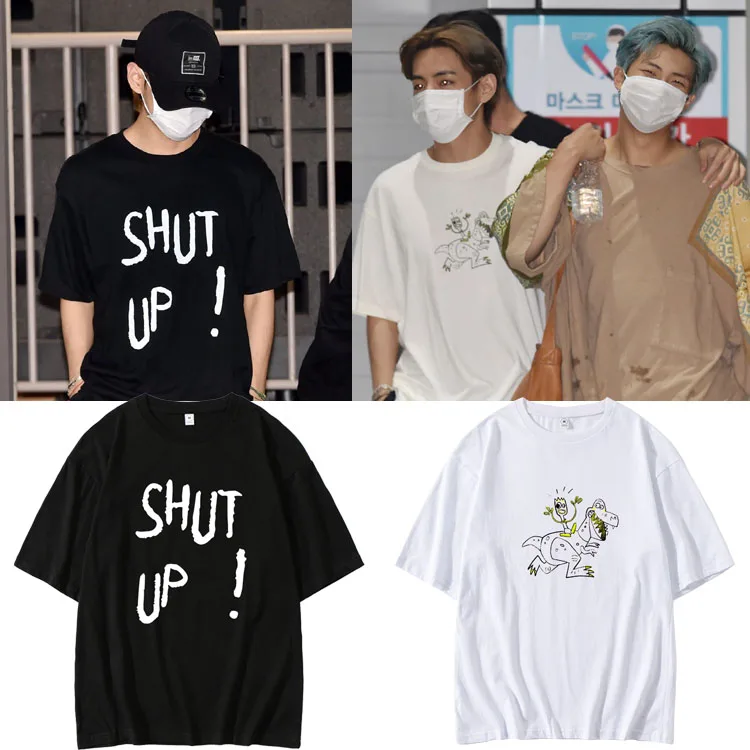 Hot Kpop Boys T-Shirt  Korea T-Shirt Music Star Fan Idol Same Clothes