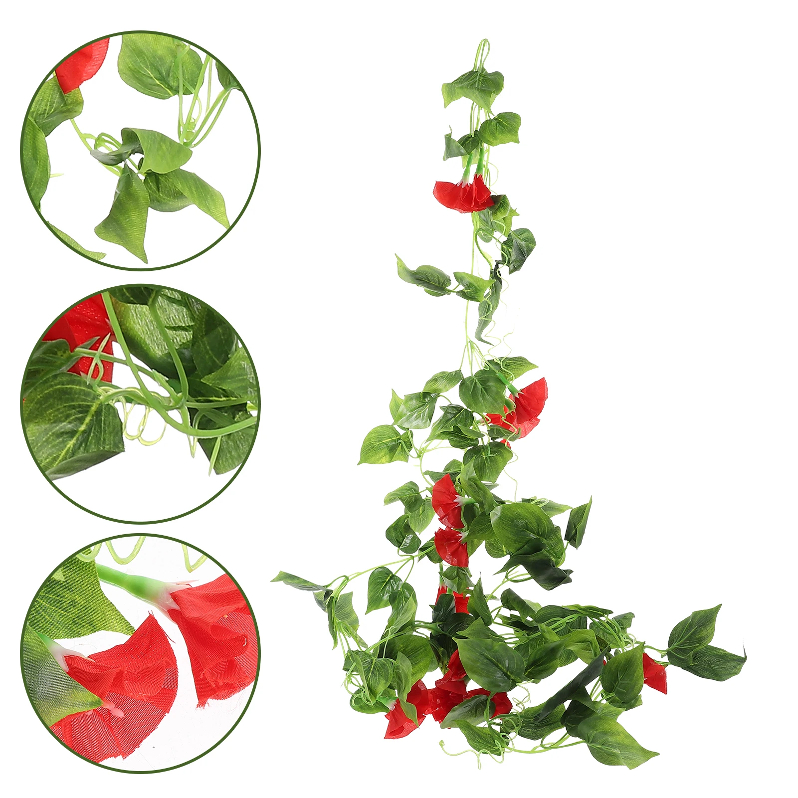 

Artificial Flower Vine Realistic Decorative Garland Hanging Vines For Wedding Backdrop Home Decoration Outdoor Fake Green Plants