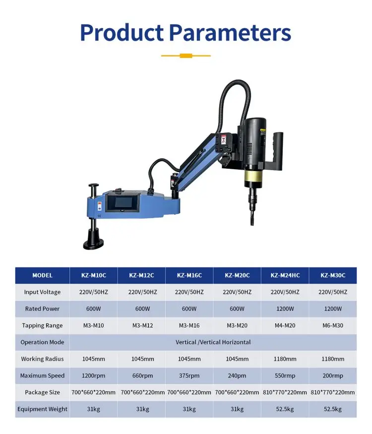 Picture 5: Flexible Tapping Arm MachineTouch Screen M6-M24 Tapper  Full Set Tap Holder Included