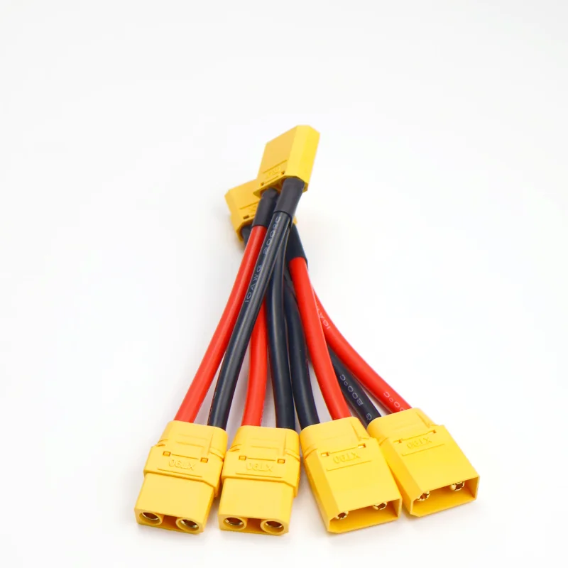XT90H Parallel-Batteriestecker 10AWG Stecker/Buchse 1 zu 2 Kabel Doppelverlängerung 10CM Silikonkabel für RC-Batterie Motor – Detail 4