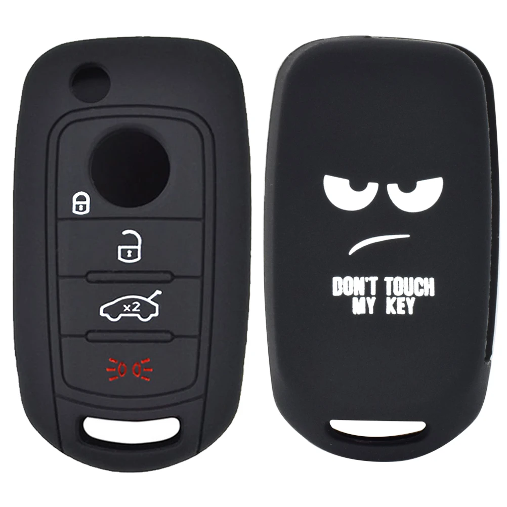 For Fiat Egea 500X Toro Tipo Egea Dodge Neon Skin Cronos 2015 2016 2017 2018 Silicone Car Remote Flip Key Fob Shell Cover Case