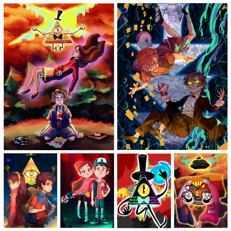 

Gravity Falls Bill Cipher Disney Cartoon Tv Series Diamond Painting Art Cross Stitch Embroidery Complete Kits Home Decor