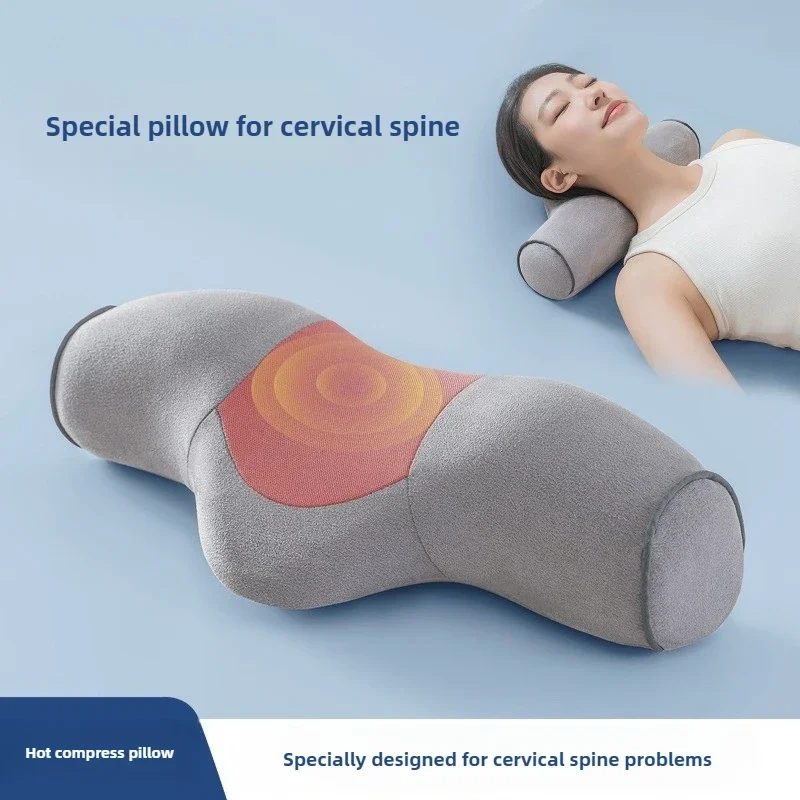 

Cervical massage pillow, mugwort pillow, spinal heating sleep massage cylinder, home use cervical protection pillow