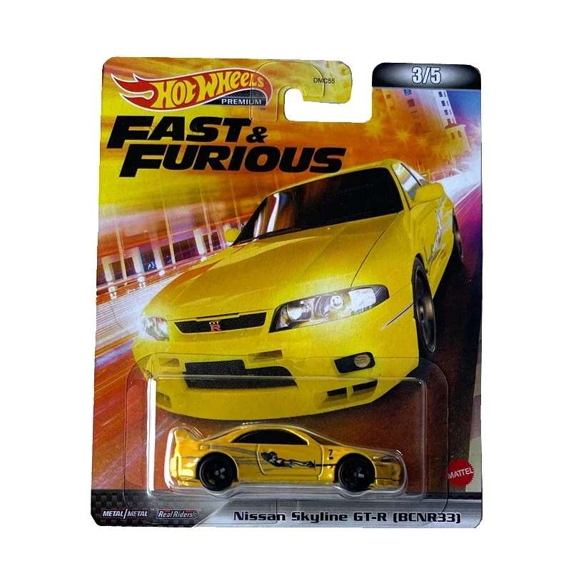 Original Hot Wheels Premium 1/64 Alloy Car Fast & Furious Retro Series Mitsubishi Nissan Skyline Acura Model Toys for Boys Gifts