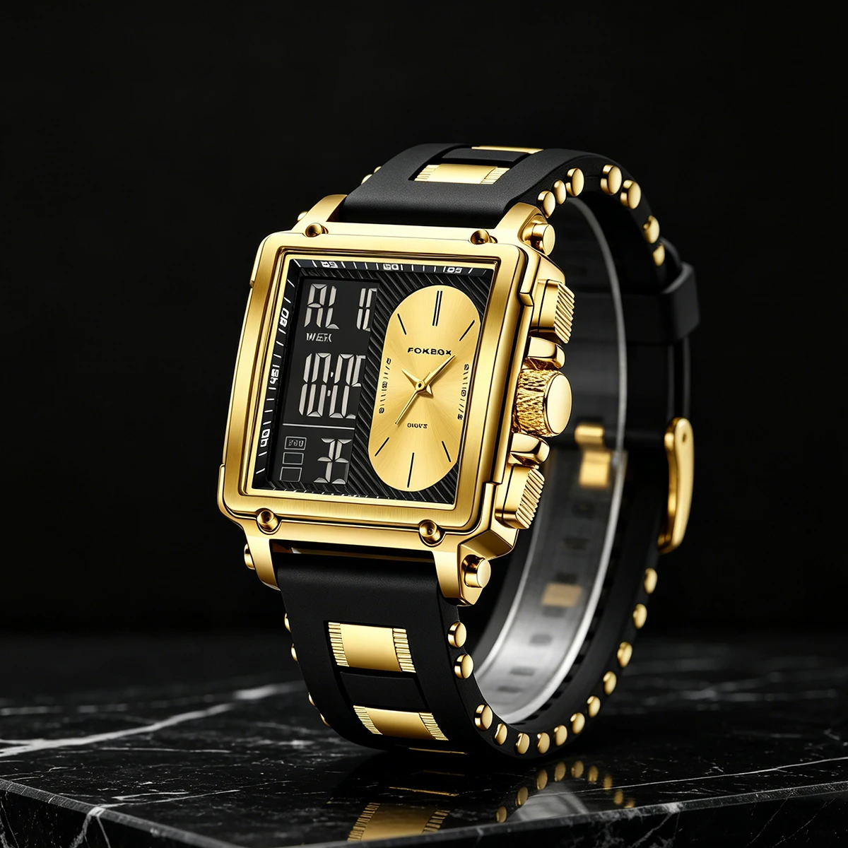ساعة رقمية مربعة أصلية من LIGE - مراجعة Smartwatch Digital Watches For Men وسعره
