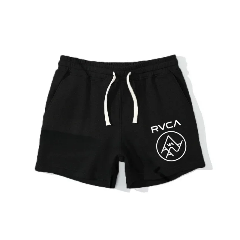 Sommer-RVCA-Strandshorts für Herren, Fitness, Laufen, trendiger Druck, Kordelzug, formende Hose