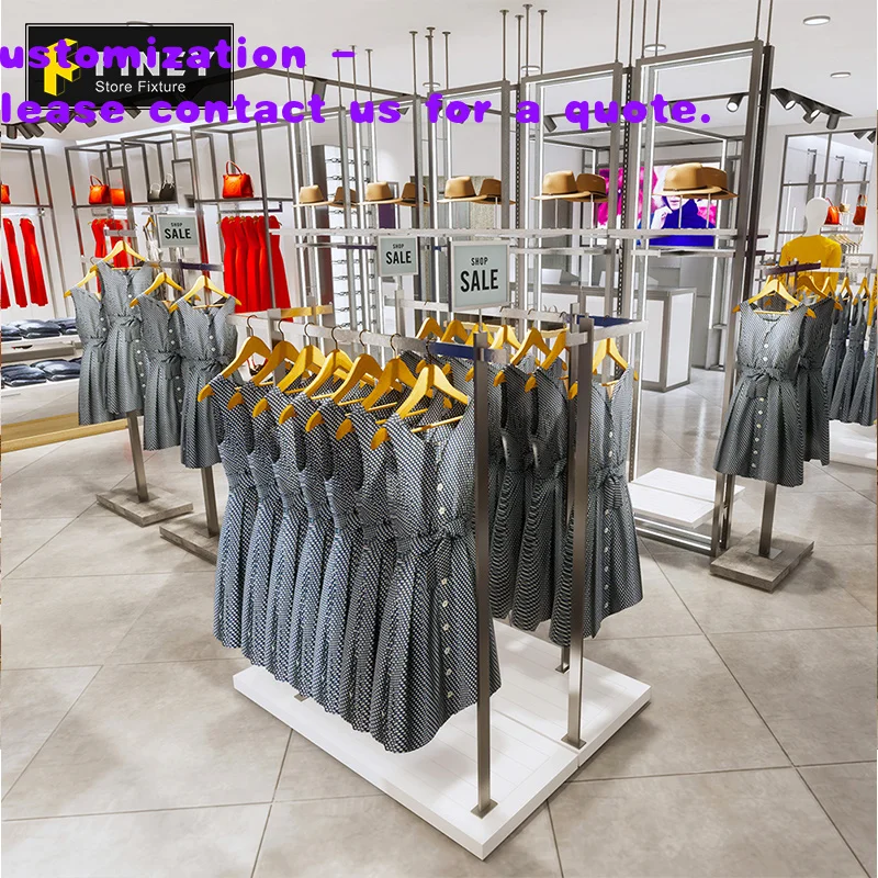 

custom.Boutique Shop Showcase Design Ideas Clothes Shop Display Racks Clothing Wall Shelf Retail Clothing Store Furniture