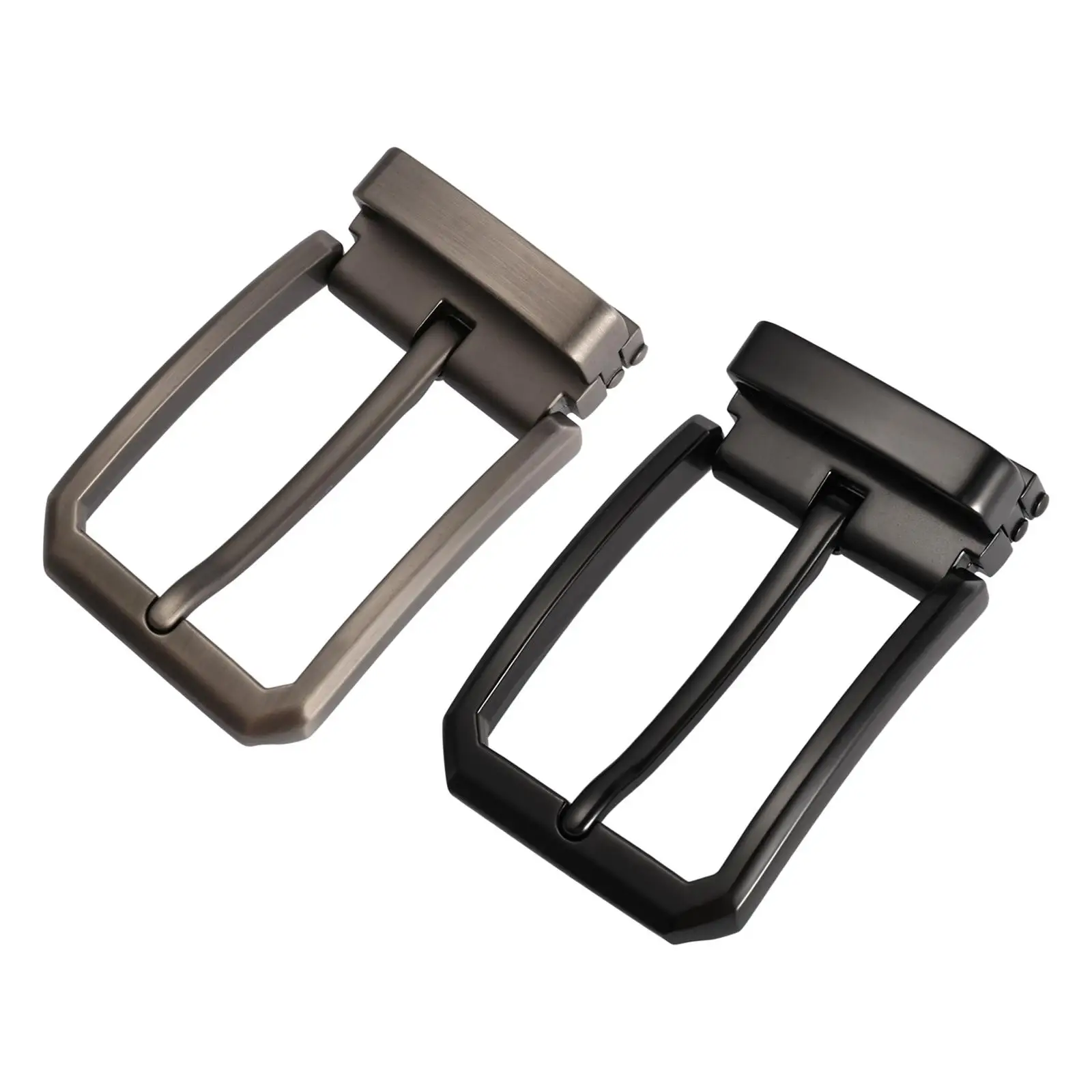 Rectangular Single Prong Belt Buckle Replacement 35mm Zinc Alloy Metal Antique Finish for Men Women DIY Leather Craft Strap