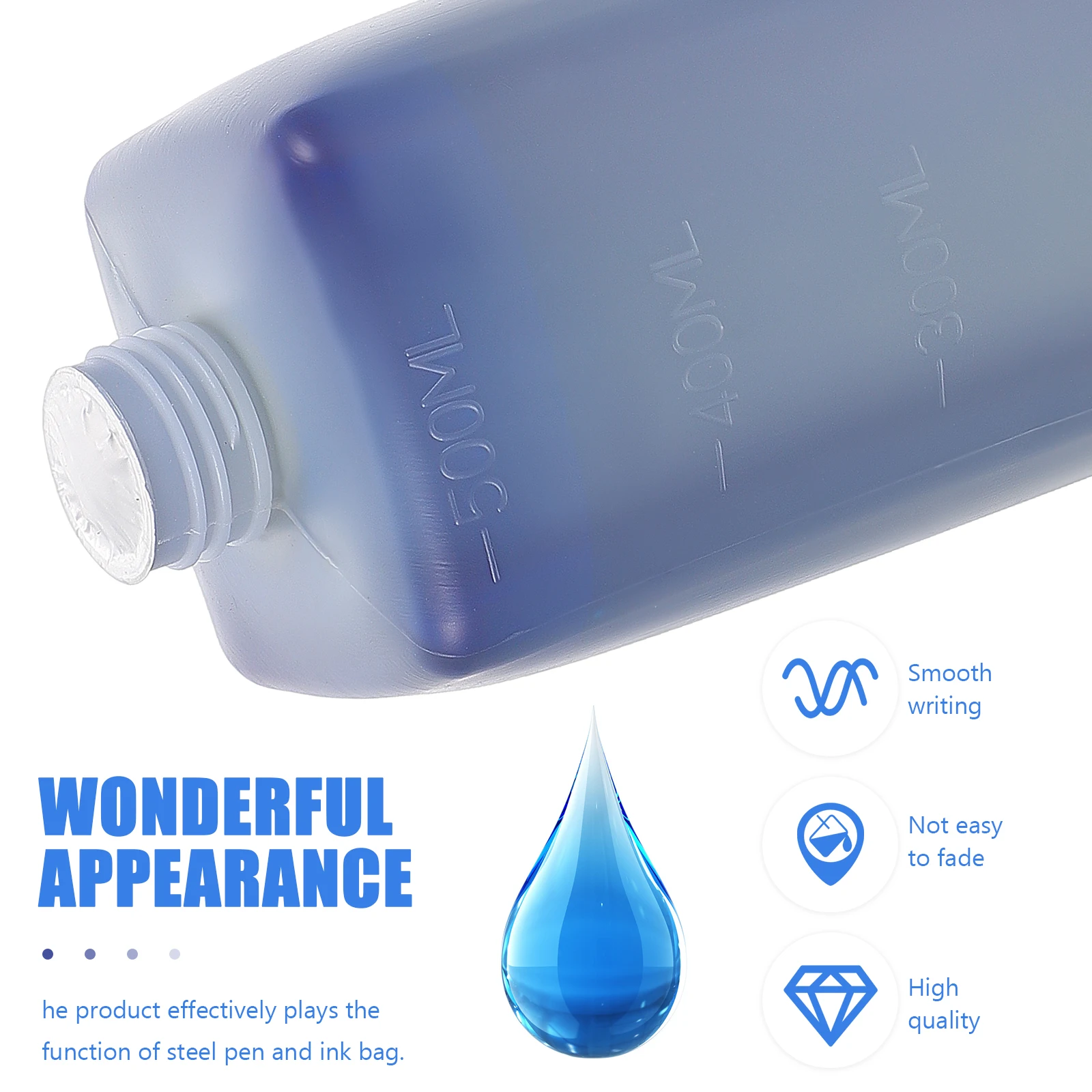 

1Pcs Whiteboard Pen Ink Refill 500ml Writing Quick Drying Practical Refill Durable Ink Bottle Home