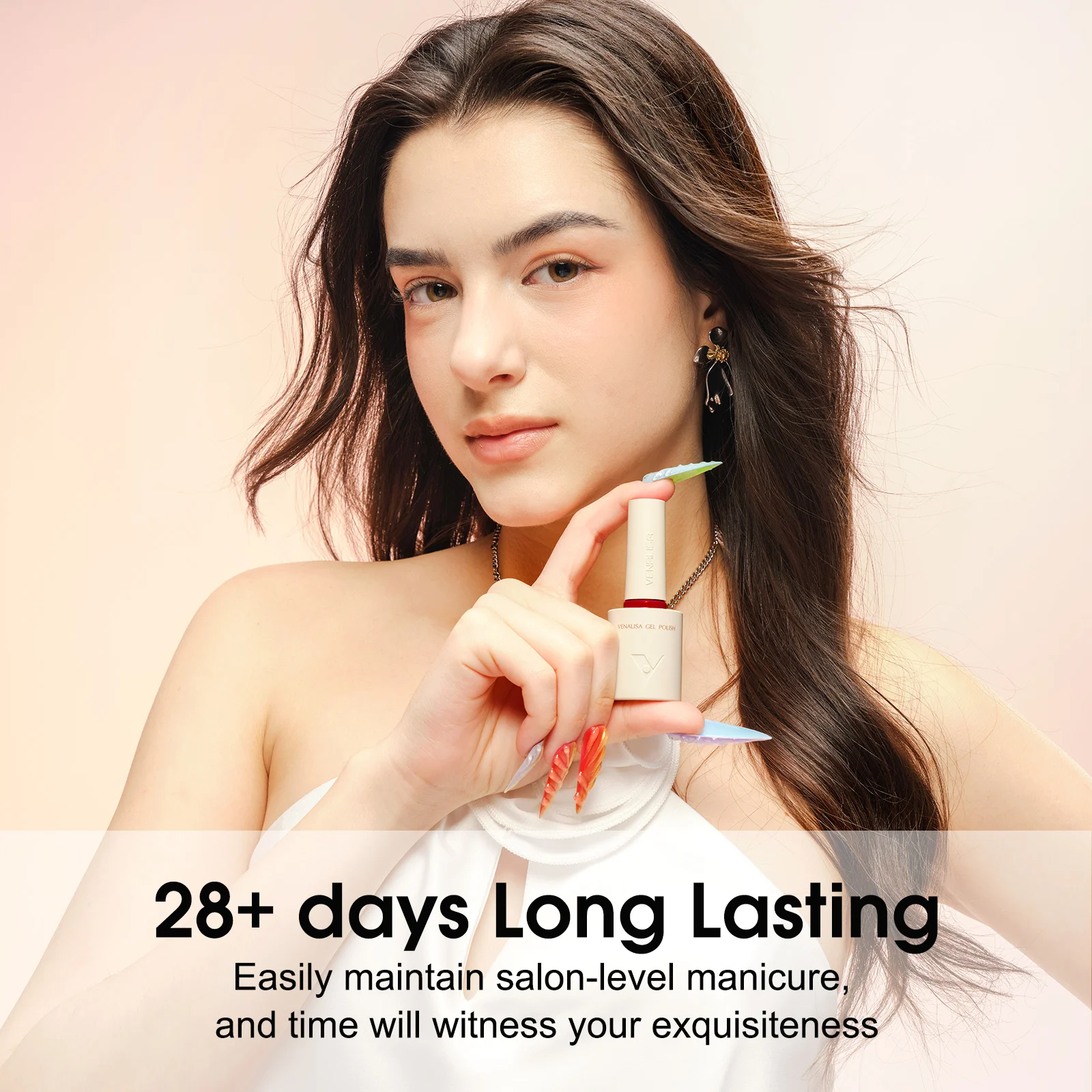 VENALISA V6 Neues Kit 10 ml Nagelgelpoliermittel HEMA FREE TPO FREE Rote Farben Winter Gel Pigment Nail Art Langlebiger Gel-Nagellack