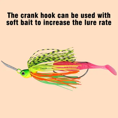 12 ग्राम चैटरबैट फिशिंग ल्यूर ब्लेडेड जिग बज़ बैट चैटर बैट सिलिकॉन स्कर्टिंग ल्यूर बास जिग्स स्पिनरबैट 10 best sales बज़ चारा - №6