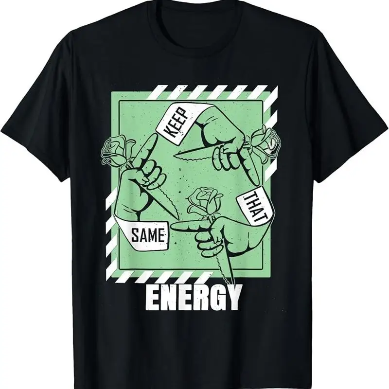 

Светло-зеленая футболка Keep That Same Energy Sage