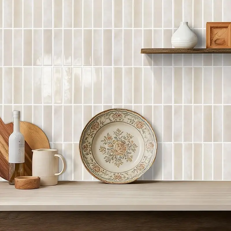5/10 PCS Wall Sticker Peel Stick Tile Sticker Waterproof Oil Proof Heat Resistant For Kitchen Bathroom Backsplash