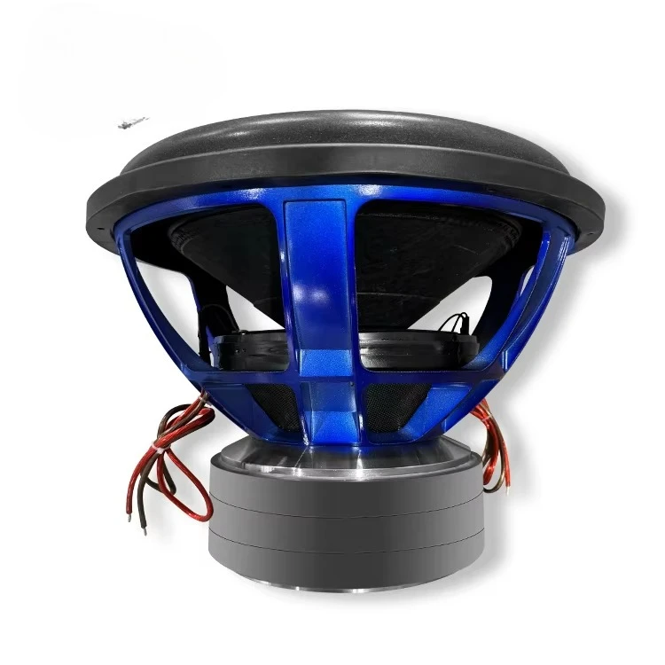 18 inch 4000W 470OZ 4 inch BAVC aluminum basket double 2 ohm car subwoofer for car audio 18 inch