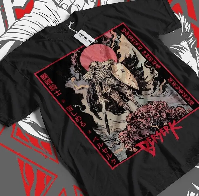 

Unisex Skull Knight Shirt, Anime Vintage Special T-shirt, Anime Manga, Anime Shi