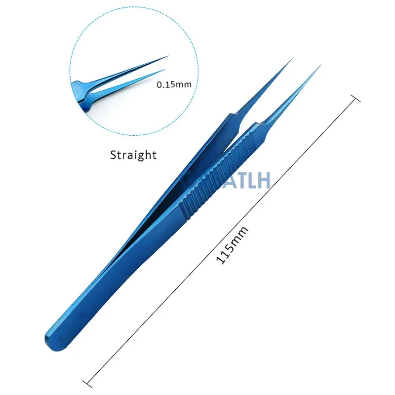 Fue Hair Transplant Forceps Hair Transplant Tweezer Straight/Angle Titanium Alloy Hair Transplant Instruments