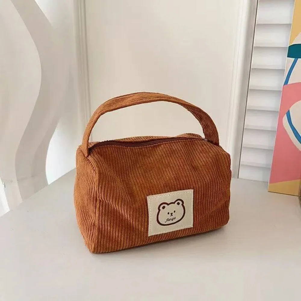Cosmetic Bags for Women Plush Cute Handbag Summer Fashion Soft Comfortable Large Capacity Trendy Handbag for Women With Handle image 2