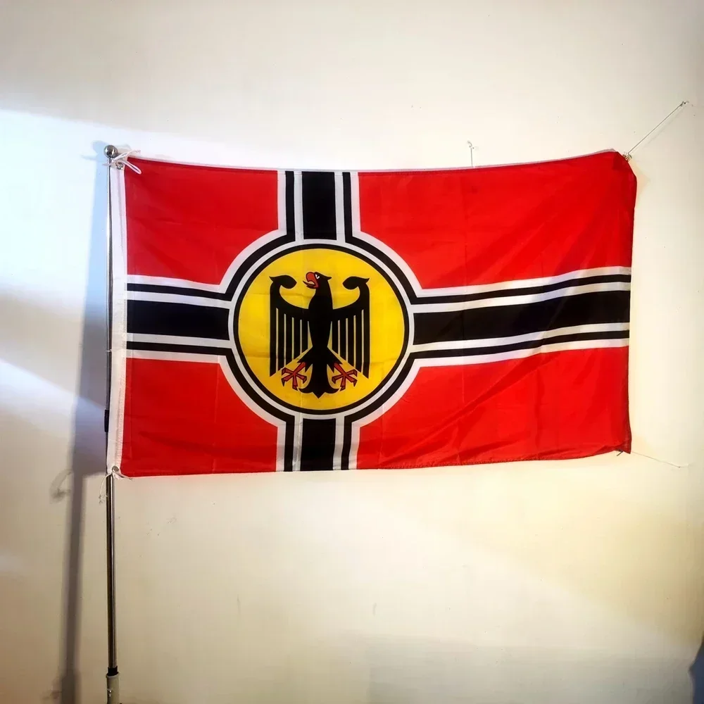 

Germany Eagle Flag 90x150cm Polyester Outdoor Banner, Deutsch Hawk National Pride Decor for Garden, Wall, Fence