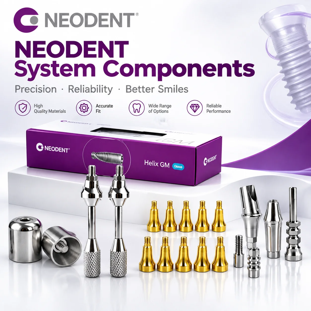 Neodent Grand Morse GM Multi-Unit Abutment | Straight & Angled 17° & 30° Titanium Abutment for Dental Implant Restoration