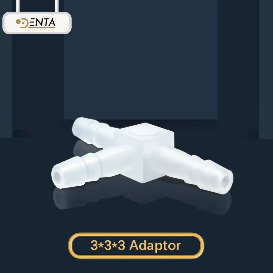 20 قطعة 4/3-Way محول الأسنان المستقيم-موصل شفط الأسنان لكرسي/وحدة أنبوب أنابيب خرطوم أجزاء #1