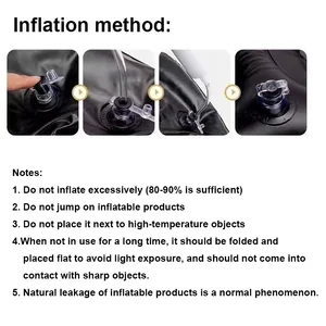 Aufblasbares PVC -Shampoo -Becken für schwangere und ältere Frauen, blasen schnell und desinflar, Haarwäsche, tragbares Kissen, neu 8 Hauptverkaufsbox Badezimmer PVC - №5