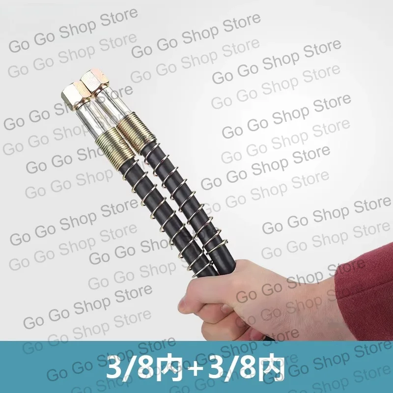 High-pressure hydraulic to-ol oil pipe, rubber hose, with 3/8 inch female and male threads, 70MPa (1pcs)