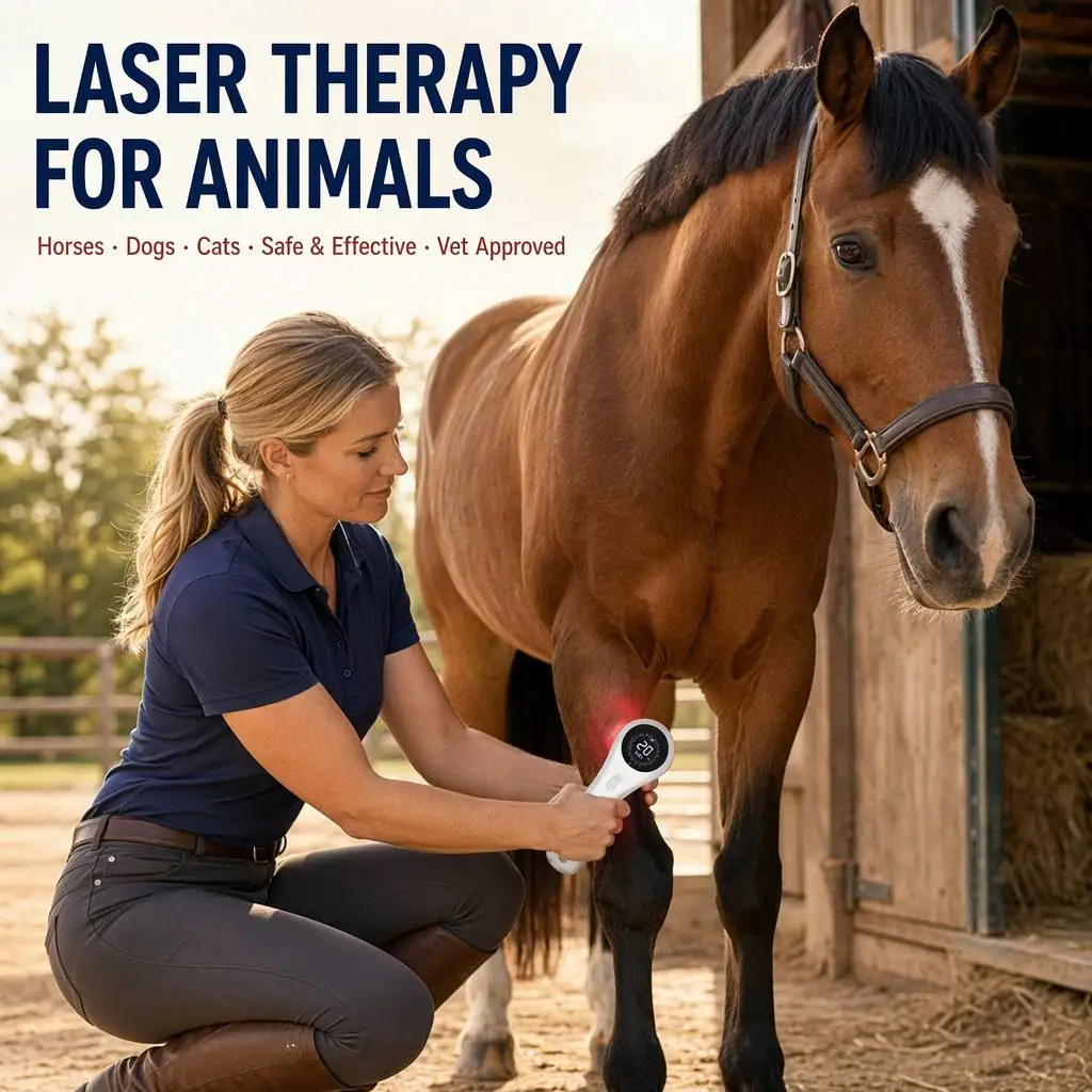 Medical Cold Therapy Device — 808nm + 650nm, for Animal Muscle/Joint Pain, Wound Healing & Physical Therapy