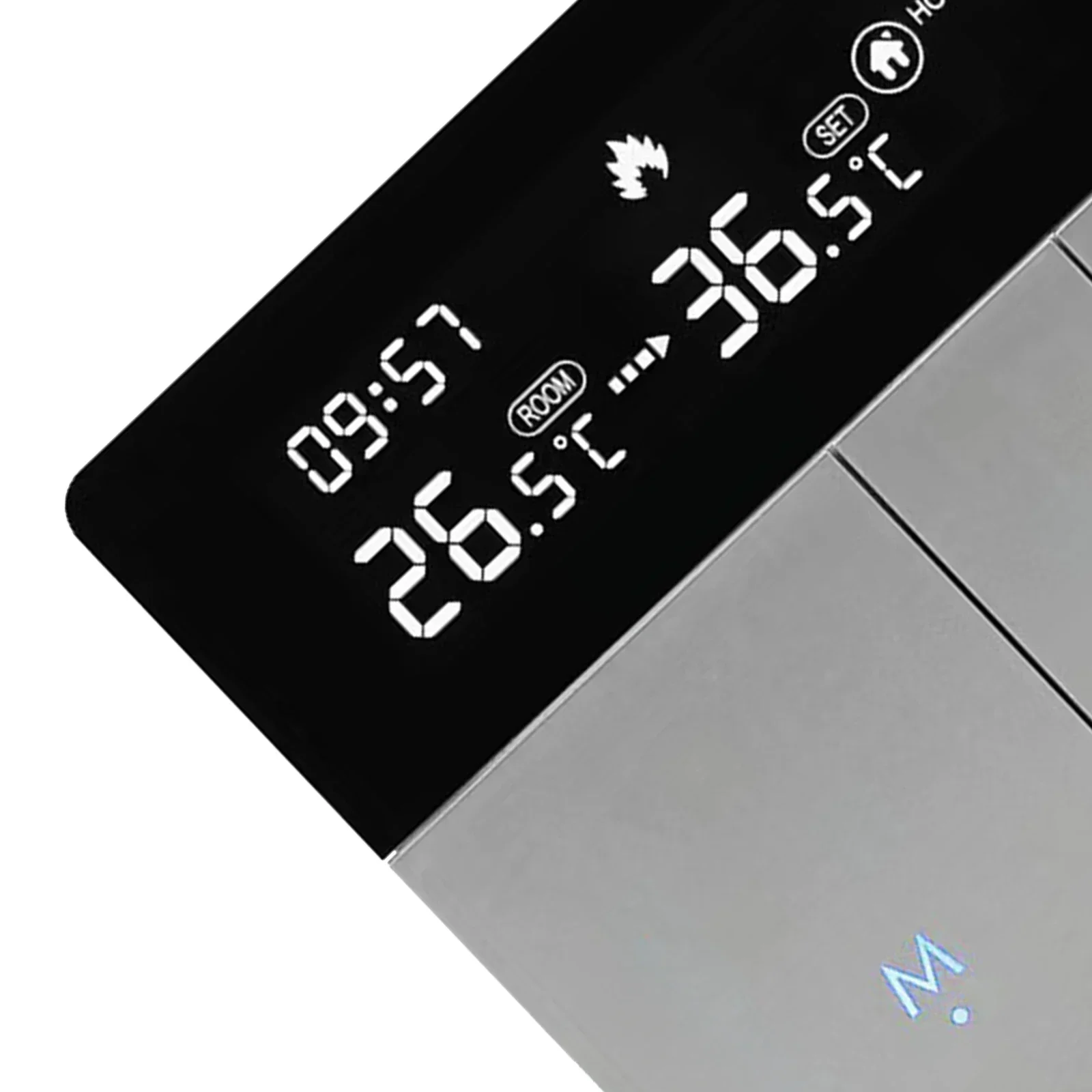 インテリジェント温度コントローラー,壁コンセントサーモスタット,音声制御,LCDパネル,wifi