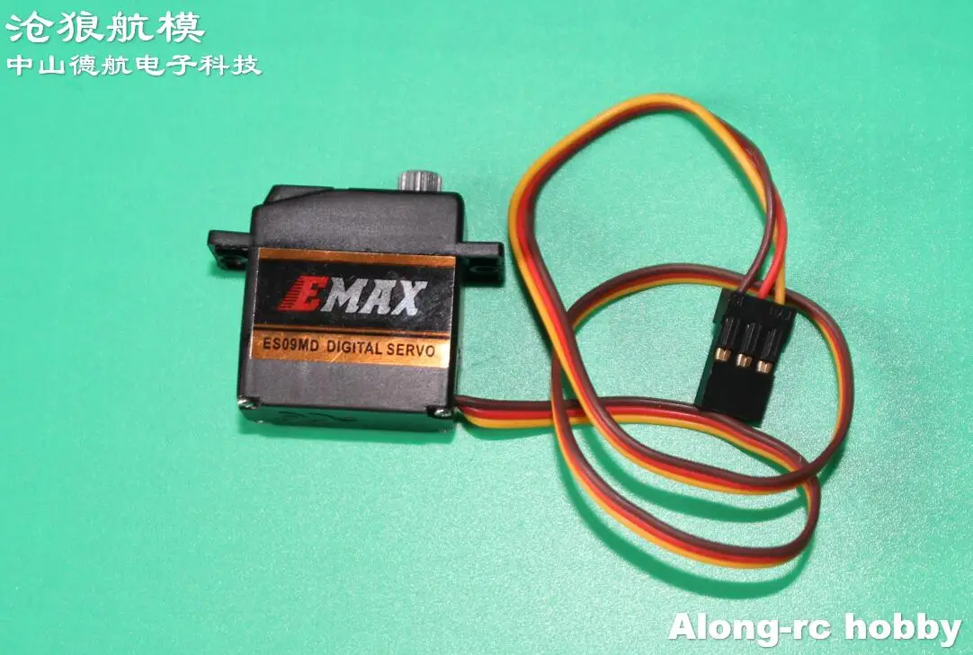 

3PCS Digital Servos EMAX ES09MD Dual-bearing Specific Swash Servo for 450 Helicopter Plane Airplane Tail Servo Car Boat Part