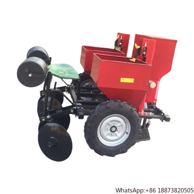 Tractor driven 1-2 rows Potato seeder Planter machine industry potato planting machine in farm