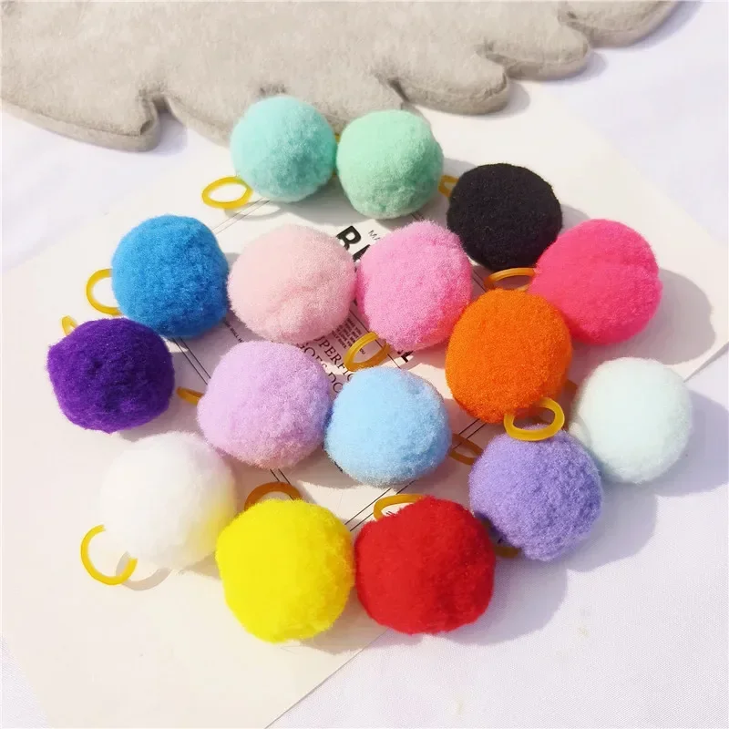 3cm Ball Elastic Hair Bands for Pet Dog Cat Hair Ropes Ties Ponytail Headwear Hair Accessories Dog Grooming Tools Suppleis