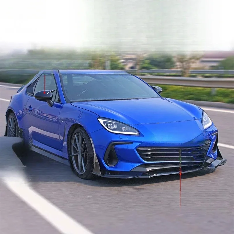Reliable Polished Plastic Sports Body Kit Front Bumper Lip Rear Diffuser Side Skirts BRZ Sport Style Universal Fit Car Guard