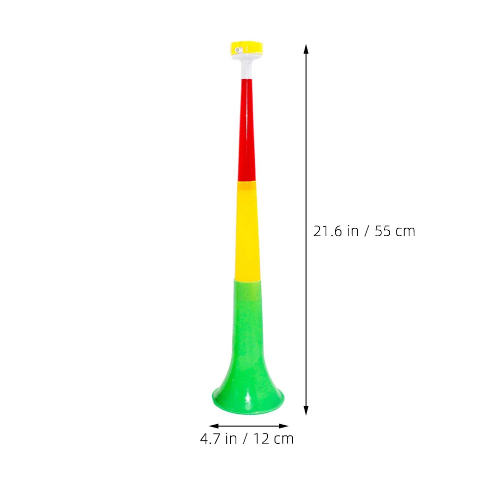 12 stks 3 Secties Telescopische Trompet 60 cm Plastic Trompet Kinderen Muziekinstrument Lawaai Maken Gereedschap Kinderen Speelgoed Luide Luchthoorn (