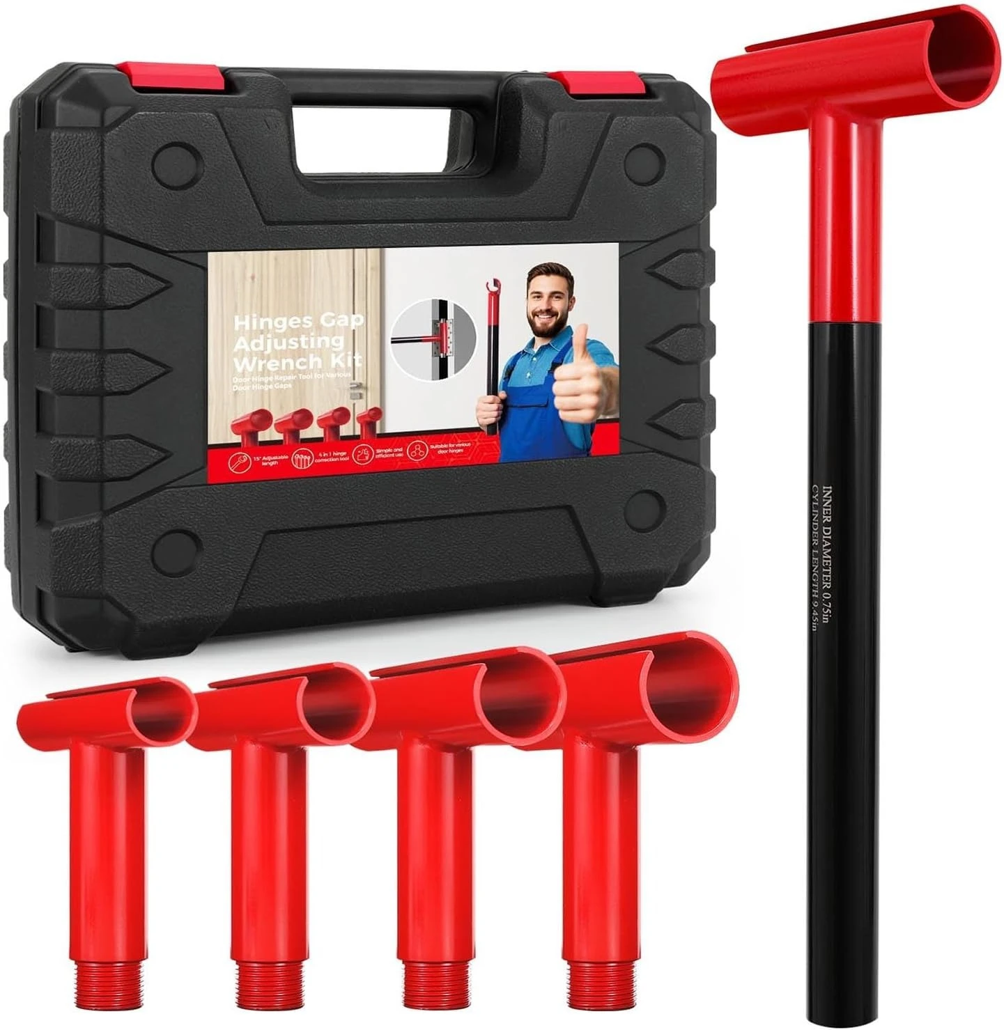 

Door Hinge Adjustment Tool,Hinge Gap Adjusting Wrench Set for Residential and Commercial Heavy Door,Factory Direct Sales