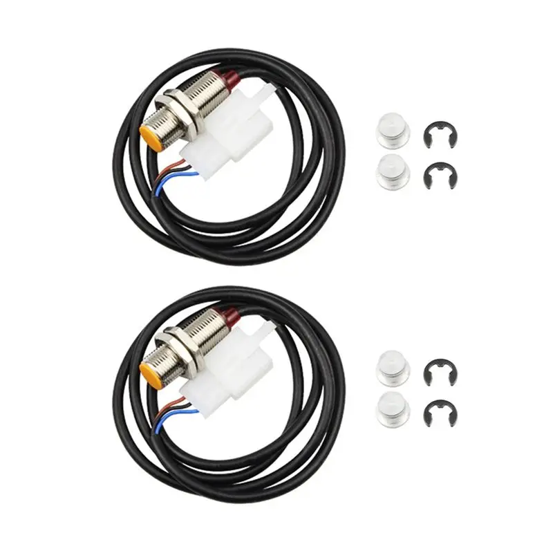 High-Quality High-Quality 2 Pcs Sensor Cable Set For Motorcycle Digital Odometer, Speedometer, Tachometer