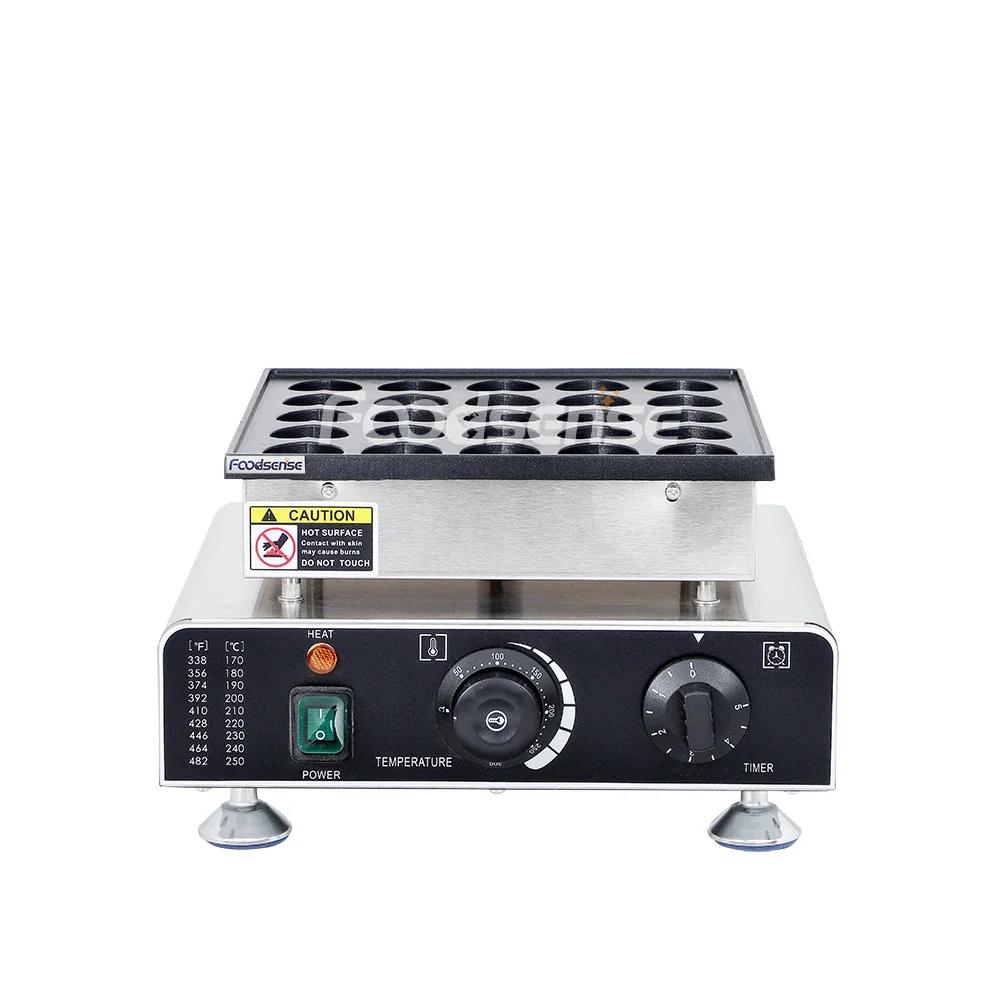 

Commercial Electric Dorayaki Muffin Bake Machine 25pcs Grill Dutch Mini Heart shaped Pancake Maker Non-stick Surface