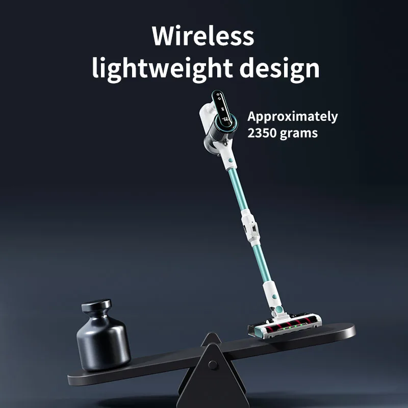 

Мощный беспроводной пылесос с зеленым LED-дисплеем, силой всасывания 15000 Па, для дома, пола, ковров и шерсти животных