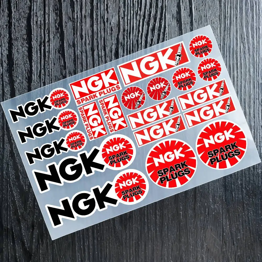Adesivos Refletivos Ngk para Motocicletas, Adesivos de Segurança 3M para Uso Noturno em Capacetes de Scooter