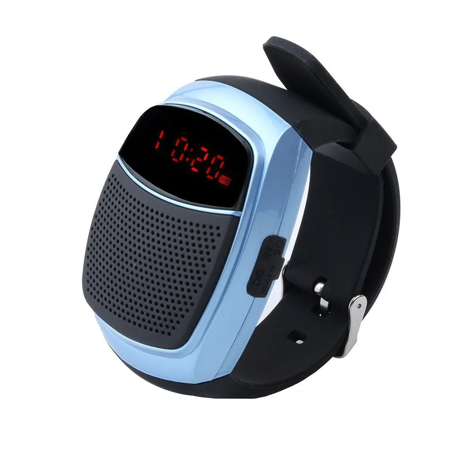 B90 Outdoor Sports Mini Bluetooth-luidspreker Pols Draadloos draagbaar draagbaar horloge Audio Strap Display